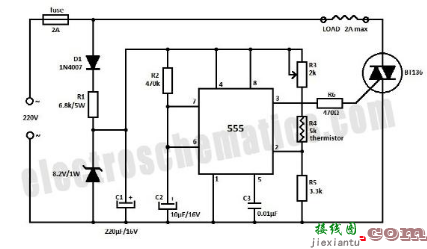 用现代LTSpice热敏电阻器动态模型解决老式模拟温控电路问题一-电路图讲解-电子技术方  第1张