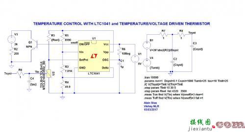用现代LTSpice热敏电阻器动态模型解决老式模拟温控电路问题三-电路图讲解-电子技术方  第2张
