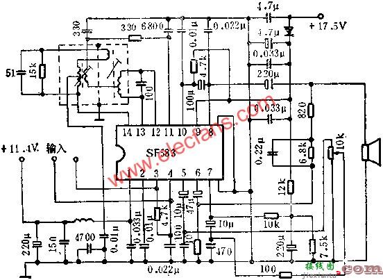 SF583伴音电路的应用电路图讲解  第2张