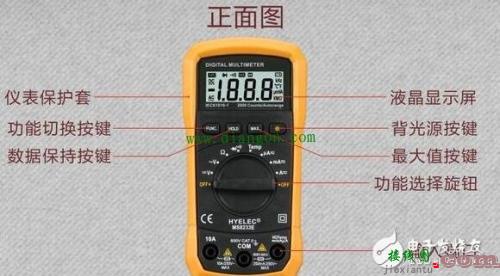 数字万用表正确的使用方法-电路图讲解-电子技术方案  第3张