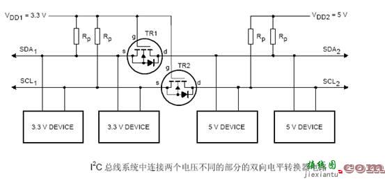 I2C总线3.3V与5V双向电平转换电路的效果图演示_基础硬件电路图讲解  第2张