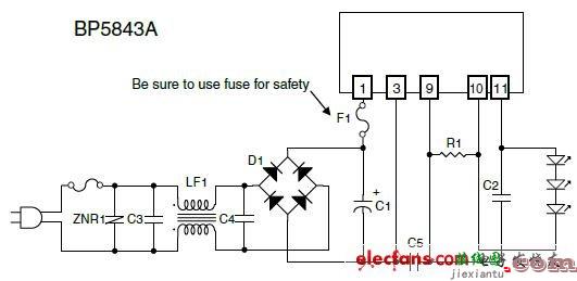 BP5843A LED驱动电路  第1张