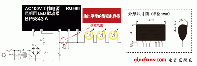 BP5843A LED驱动电路  第2张