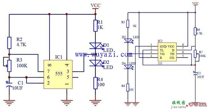 基于555定时器设计的闪光电路-电路图讲解  第1张
