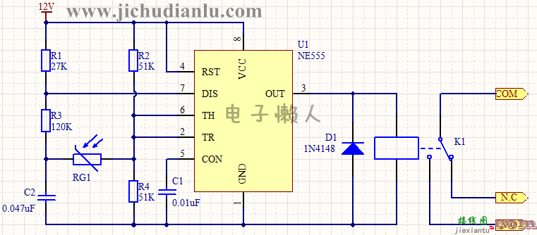 光控点动开关控制器的效果图演示_基础硬件电路图讲解  第1张