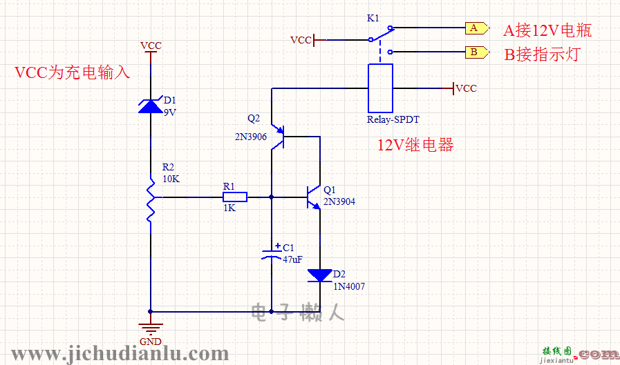 双限电压指示器的效果图演示_基础硬件电路图讲解  第2张