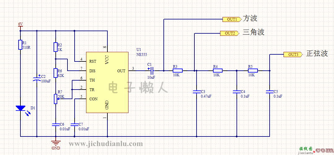 由D触发器设计的停电自锁电路的效果图演示_基础硬件电路图讲解  第2张