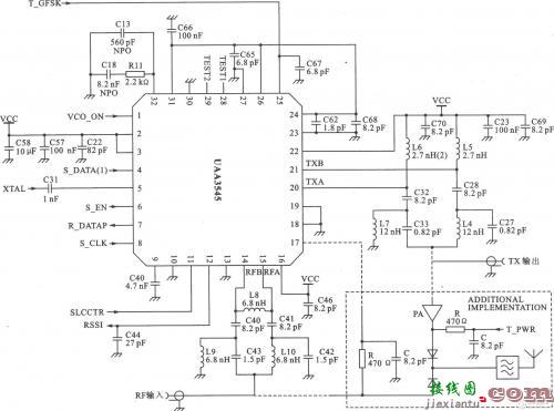 RF2948B为直接序列扩频系统设计的收发器-电路图讲解-电子技术方案  第2张