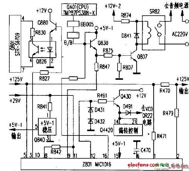 长虹T2981彩电伴音电路原理图  第3张