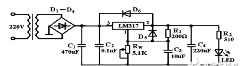 使用LM317设计一个稳压电源的方案-电路图讲解-电子技术方案  第2张