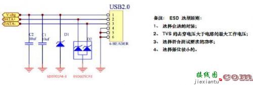 希姆通SIM868的参考设计接口的静电防护-电路图讲解-电子技术方案  第16张