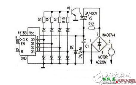 电机调速电路-可控硅调速器电路图  第1张