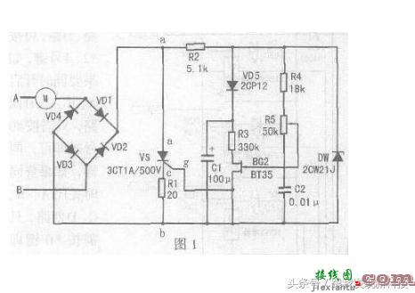 电机调速电路-可控硅调速器电路图  第5张