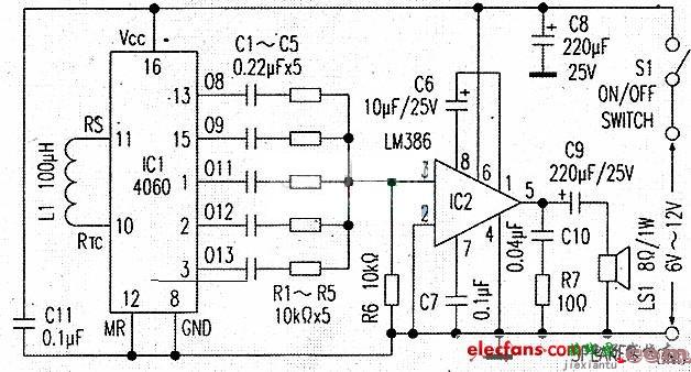 uA741与CA3140构成的高灵敏触摸报_报警器电路图讲解  第2张