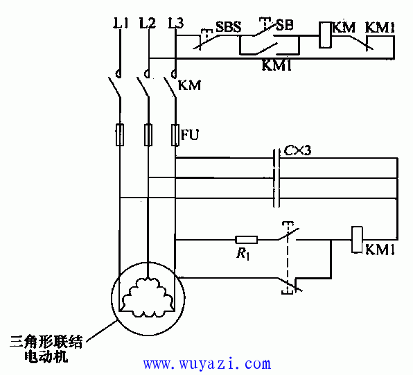 电容中性点漏电保护电路图  第1张