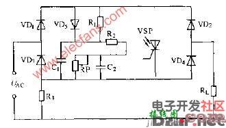 光控晶闸管延时道通电路图  第1张