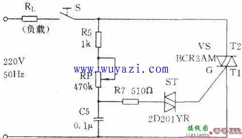 双向晶闸管触发电路工作原理图  第1张