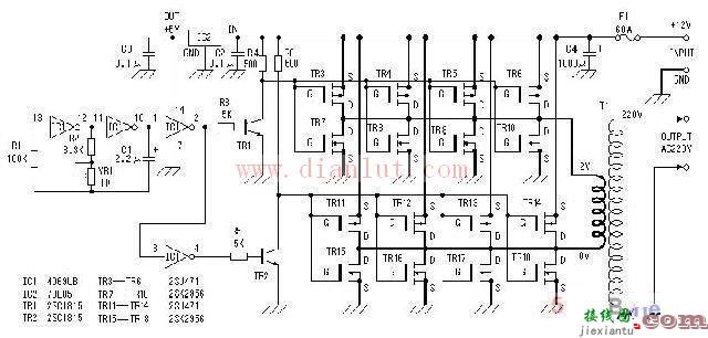 500w逆变器电路图  第1张