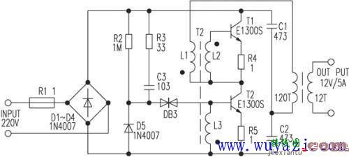 CW7809构成开关稳压电源的电路图  第1张