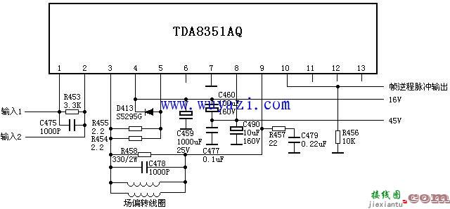 TDA8351AQ引脚功能及电路图  第1张