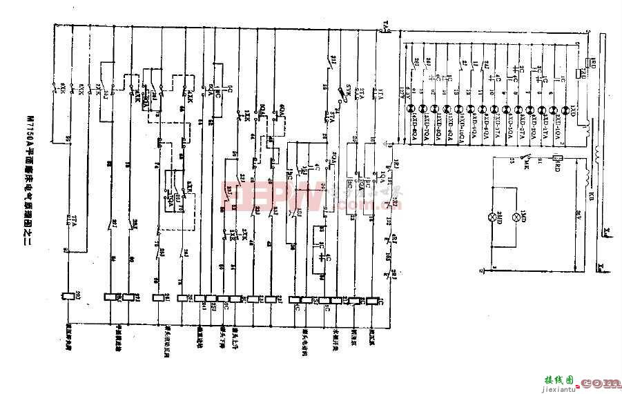 M7150A平面磨床电气原理图  第1张