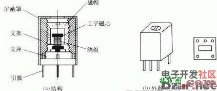 收音机中频变压器(中周)构造图及应用属意事项  第1张