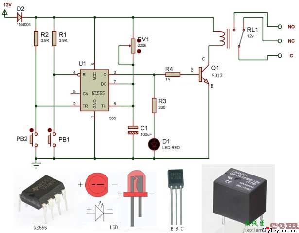 用NE555制作的定时器  第2张