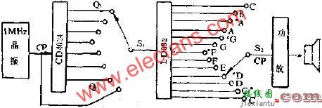 LD082组成电子定音器电路图  第1张