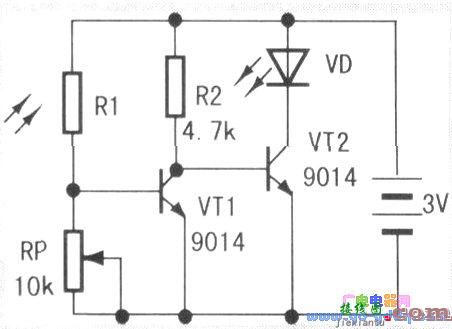 光敏电阻传感器实验电路  第2张