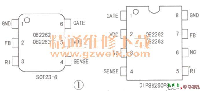 OB2262/2263电流模式脉宽调制器  第1张