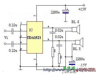 基于TDA1521的单电源接法和双电源接法  第2张