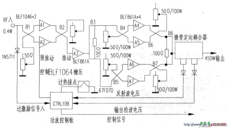 吉兆GME1114型JUHF 10kW发射机功放指示电路工作原理  第1张