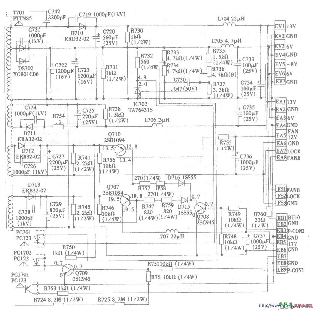 SHARP XG/XV系列LCD投影机主电源工作原理  第4张