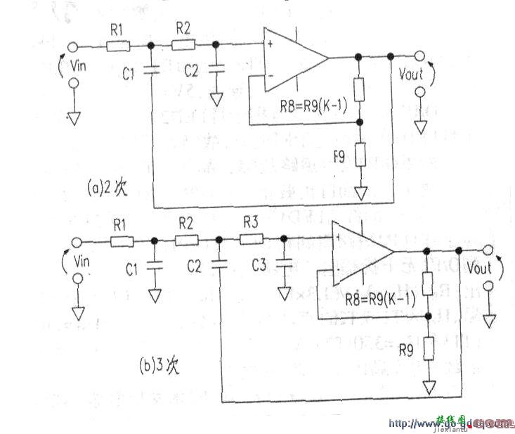 用一个运算放大器构成4次滤波电路  第4张