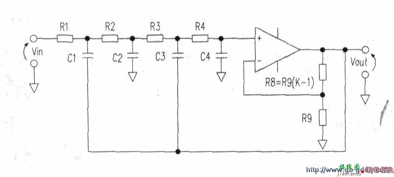 用一个运算放大器构成4次滤波电路  第5张