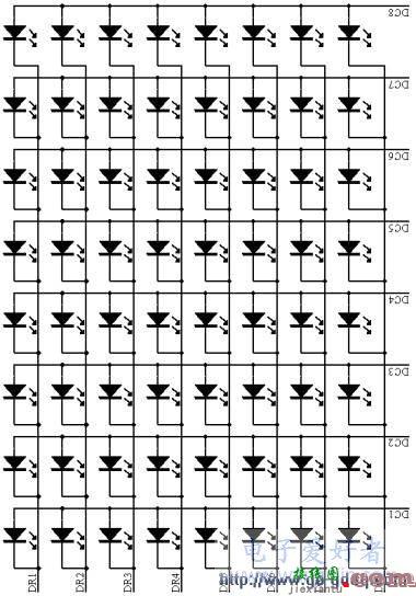 8X8 LED点阵显示技术原理与设计  第2张