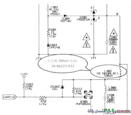 明基G775彩显行输出电路工作原理  第2张