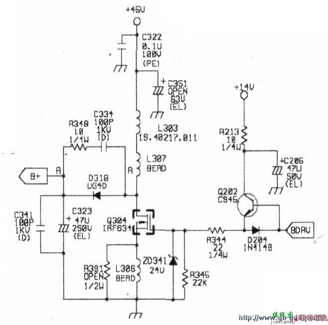 明基G775彩显行输出电路工作原理  第3张