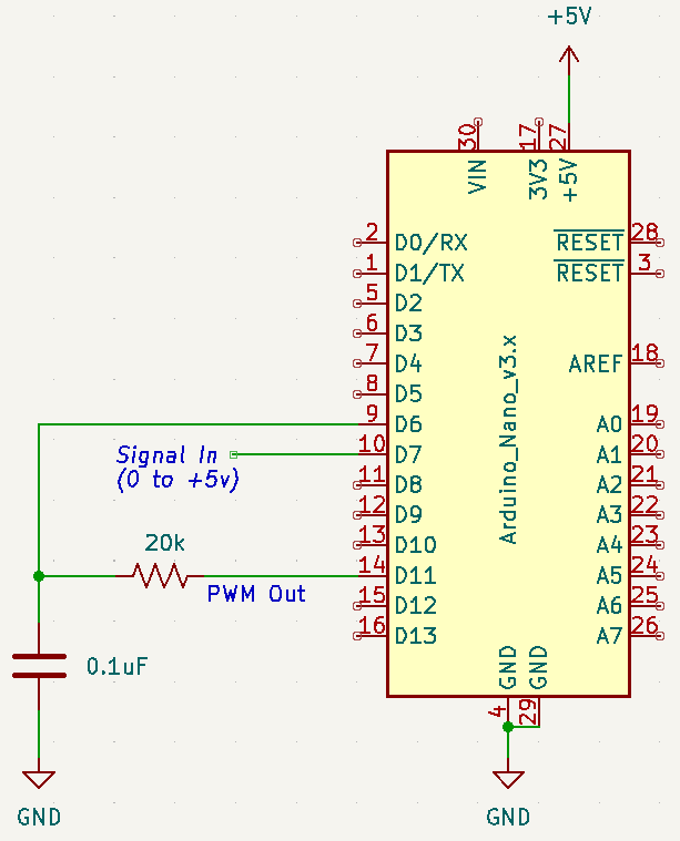 使用 Arduino Nano 的示例电路  第2张