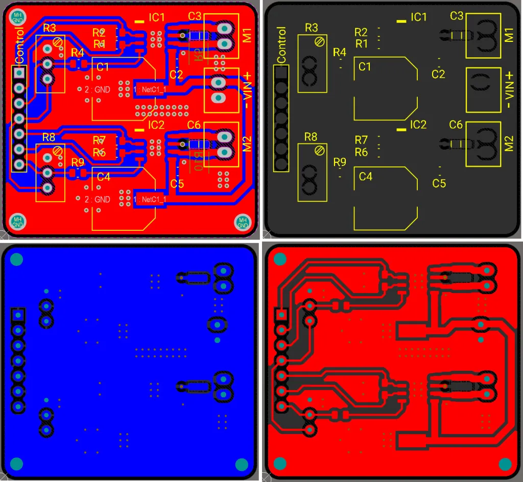 3.5a 4.5-44V H桥直流电机驱动器模块使用东芝TB67H450AFNG  第4张