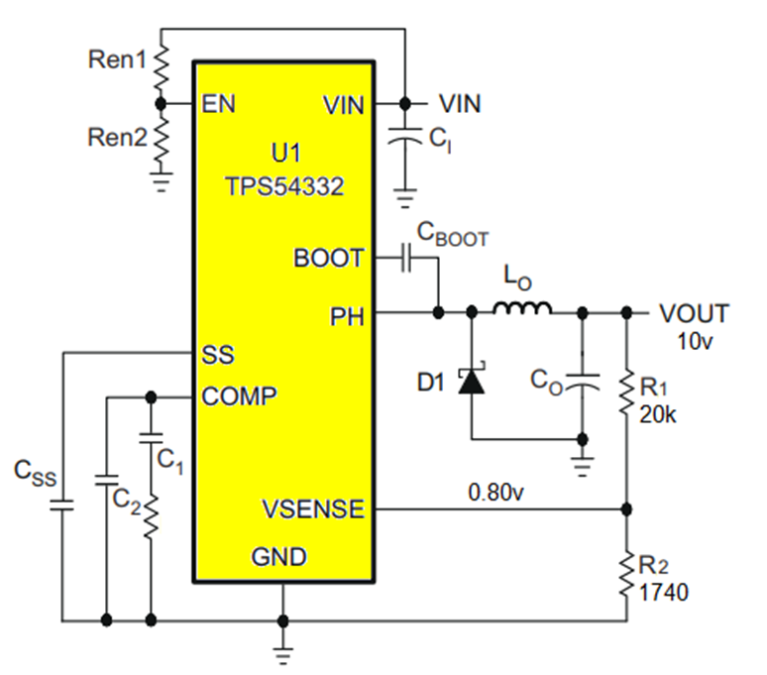 添加一个电阻器以允许 DAC 控制开关稳压器输出  第1张